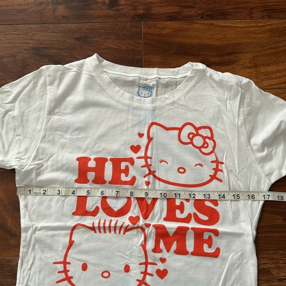 New Hello Kitty by Doe Dear Daniel Tee, Size Large Juniors, Vintage NWT! - Picture 5 of 6